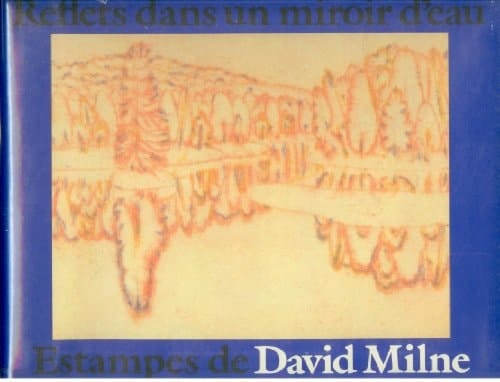Reflets dans un miroir d'eau estampes de David Milne