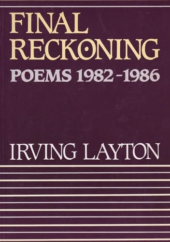 Final reckoning: Poems, 1982-1986