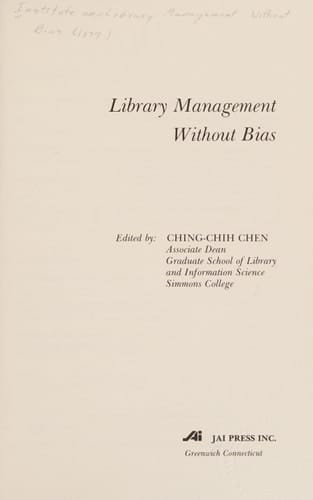 Library information without Bias