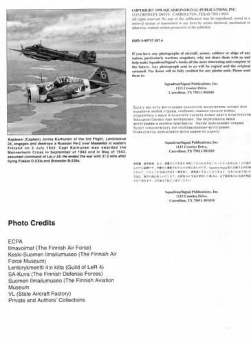 Finnish Air Force, 1939-45