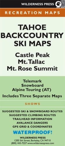 Tahoe Backcountry Ski Castle Peak/mt Tallac/mt Rose