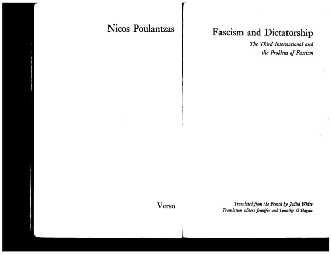Fascism and dictatorship: The Third International and the problem of fascism