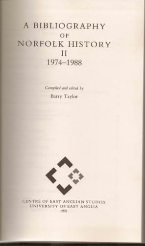 A Bibliography of Norfolk History, 1974-1988