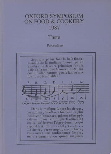 Taste Proceedings of the Oxford Symposium on Food and Cookery