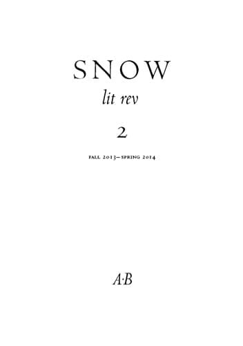 Snow Lit Rev 2