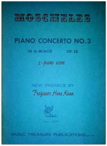 Moscheles Piano Concerto No. 3 in G-Minor Op. 58 (2 Piano Score)
