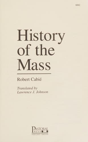History of the Mass