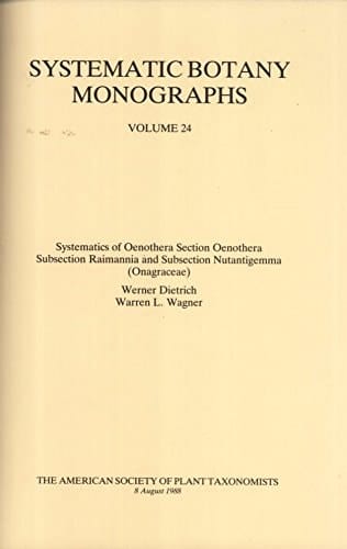 Systematic Botany Monographs Monographic Series of the American Society of Plant Taxonomists