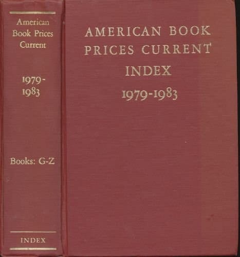 American Book Prices Current Index, 1979-1983