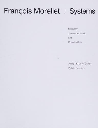 François Morellet, Systems Essays