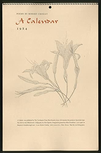 A Calendar, 1984 Poems