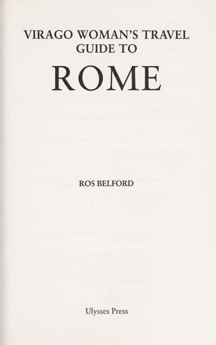 Virago Woman's Travel Guide to Rome
