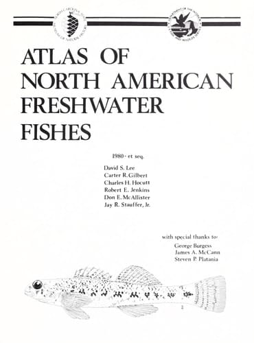 Atlas of North American Freshwater Fishes Hauptbd.