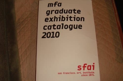 MFA Graduate Exhibition Catalogue 2010