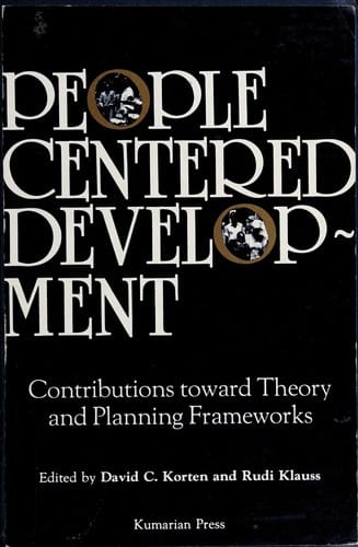 People-Centered Development: Contributions Toward Theory and Planning Frameworks