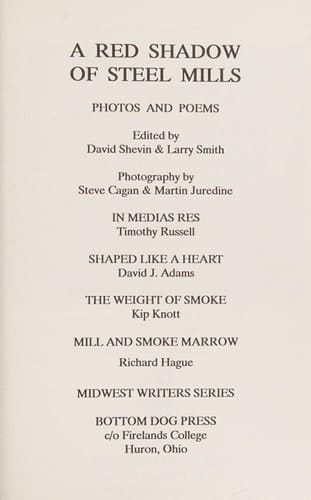 A Red Shadow of Steel Mills (Midwest Writers Series)