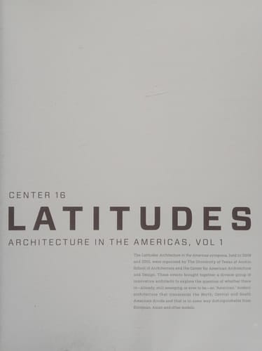 Latitudes Architecture in the Americas