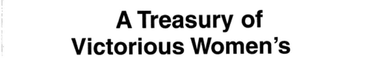 A Treasury of Victorious Women's Humor