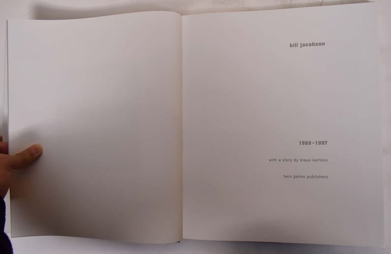 Bill Jacobson: Photographs, 1989-1997