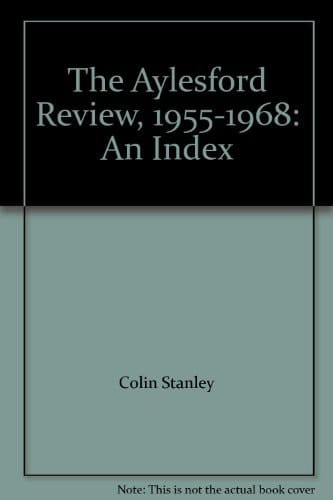 The Aylesford Review, 1955-1968: An Index
