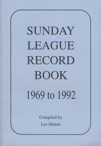 'SUNDAY LEAGUE RECORD BOOK,1969-92'