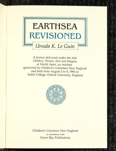 Earthsea revisioned