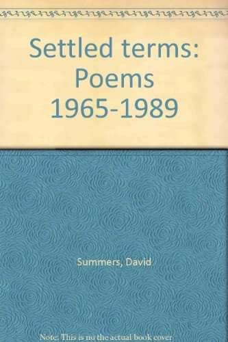 Settled Terms Poems, 1965-1989