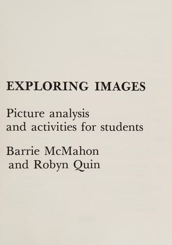 Exploring Images Picture Analysis and Activities for Students