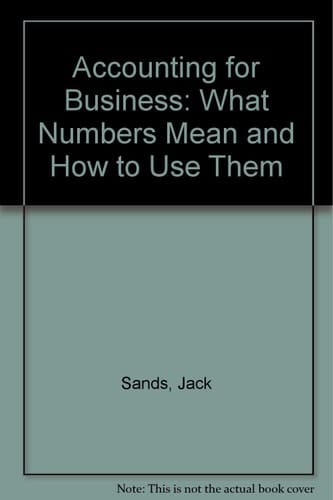 Accounting for Business What the Numbers Mean and How to Use Them