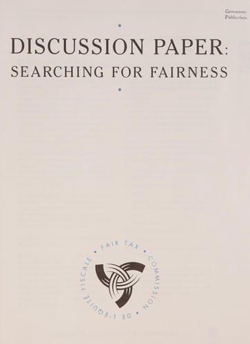 Discussion Paper : Searching for Fairness