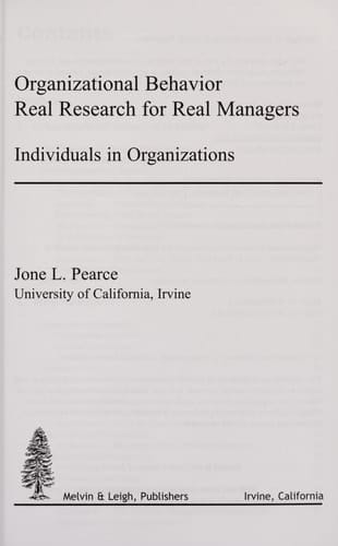 Organizational Behavior