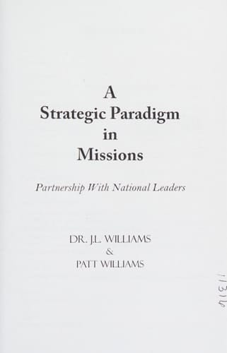 A Strategic Paradigm in Missions Partnership with National Leaders