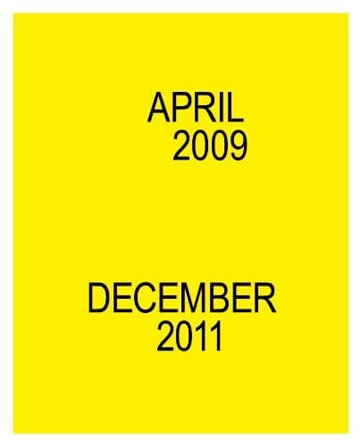April 2009 December 2011