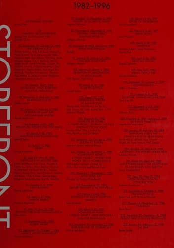 Storefront Newsprints 1982-2009