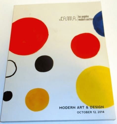 October 12, 2014 Modern Art and Design Auction