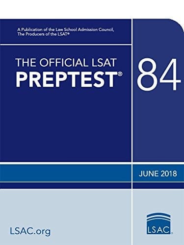 The Official LSAT PrepTest 84 (June 2018 LSAT)