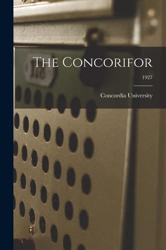 The Concorifor; 1927