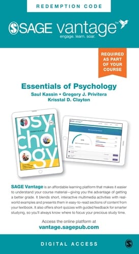 Sage Vantage: Essentials of Psychology