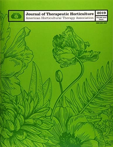 AHTA Journal of Therapeutic Horticulture Volume XXIX Issue I