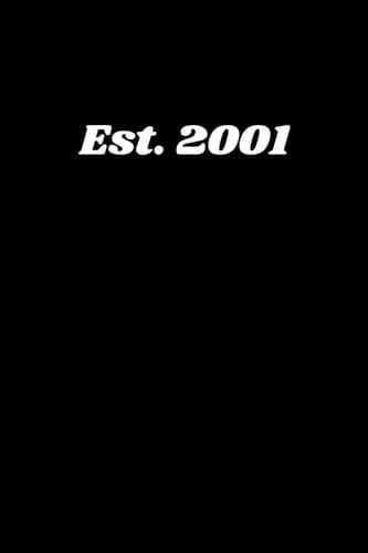 Est. 2001 Year Notebook: 6x9 Journal with Beautiful Matte Finish Softcover Design, 120 White Dot Grid Pages (Journals for Writing)