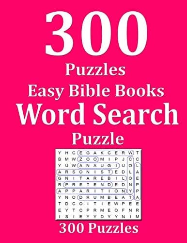 Easy Bible Books Word Search Puzzle 300 Puzzles