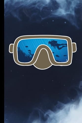 Snorkeling Mask For All Divers Scuba Diving Notebooks Gift (6x9) Dot Grid Notebook