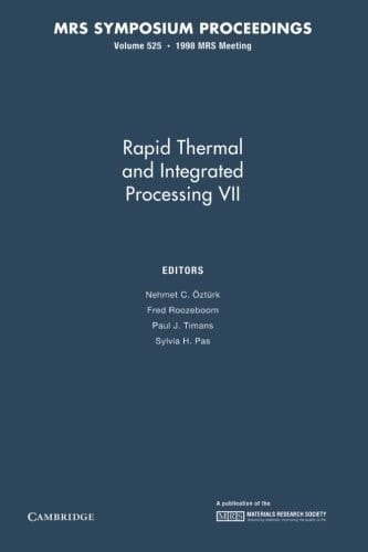 Rapid Thermal and Integrated Processing VII: Volume 525