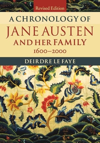 A Chronology of Jane Austen and her Family 1600-2000