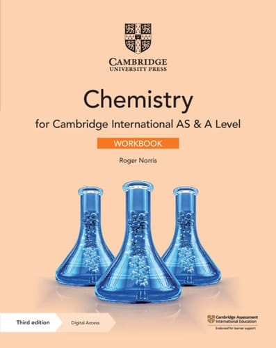 Cambridge International AS & A Level Chemistry Workbook with Digital Access (2 Years)