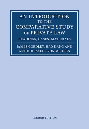 An Introduction to the Comparative Study of Private Law