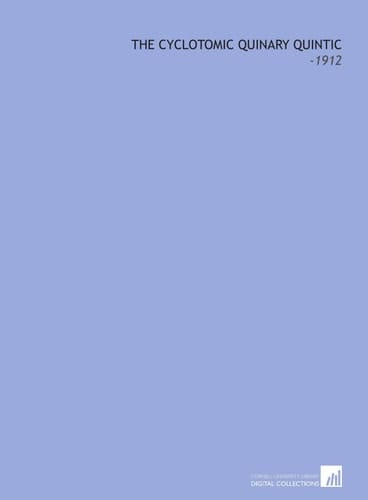The Cyclotomic Quinary Quintic: -1912