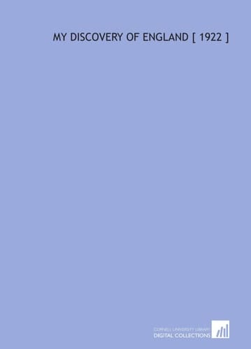 My Discovery of England [ 1922 ]