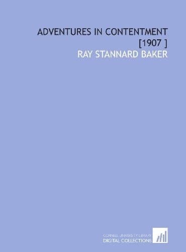 Adventures in Contentment [1907 ]