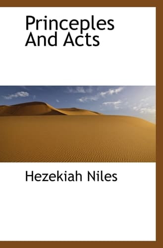 Princeples And Acts